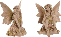 Decoratieve figuren Home ESPRIT Bruin Fee 22,5 x 20 x 23 cm (2 Stuks)