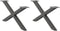 vidaXL - Salontafelpoten - 2 - st - X-vormig - 70x(30-31) - cm - staal - antraciet