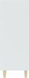 vidaXL - Dressoir - 69,5x32,5x90 - cm - bewerkt - hout - wit