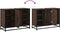 vidaXL - Wastafelkast - 80x33x60 - cm - bewerkt - hout - bruin - eikenkleurig