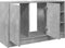 vidaXL - Wastafelkast - 90x29x55 - cm - bewerkt - hout - betongrijs