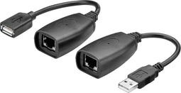 Wentronic - USB extender over ethernet - 40m - Zwart