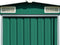 vidaXL - Tuinschuur - 257x298x178 - cm - metaal - groen
