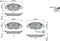 BOSCH 0986494660 - Plaquettes de frein à disque - Set van 4 (4 stuks)