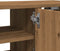 vidaXL - Wandkast - 101x30x29 - cm - bewerkt - hout - artisanaal - eikenkleurig