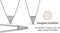 Yolora Dames Ketting - Hanger met Kalpa Camaka Kristallen - 18K Wit Verguld - Zilverkleurig