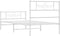 vidaXL - Bedframe - met - hoofd- - en - voeteneinde - metaal - wit - 80x200 - cm
