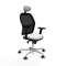 Piqueras y Crespo 2D086G1 - Bureaustoel - Verstelbare hoogte met hoofdsteun - Wit