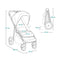Emma One Kinderwagen - Lichtgewicht - Wendbaar - Compact - Eenhandig Inklapbaar - Rugleuning tot Ligpositie - Waterdicht Zonwerend Kap