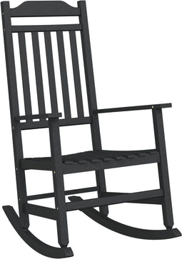 vidaXL - Tuinligbed - Zwart - 65x84x114 - cm - HDPE