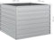 vidaXL - Plantenbak - verhoogd - 100x100x77 - cm - gegalvaniseerd - staal - zilver