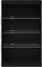 vidaXL - Dressoir - met - LED-verlichting - Zwart - Eiken - 60,5x37x100 - cm