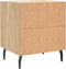 vidaXL - Nachtkastjes - 2 - st - 40x35x47,5 - cm - bewerkt - hout - sonoma - eikenkleur