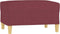 vidaXL - Voetenbank - 70x55x41 - cm - stof - wijnrood