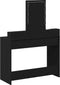 vidaXL - Kaptafel - met - LED - verlichting - - - Zwart - eiken - - - 100x41x140 - cm
