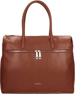 Gigi Fratelli Dames Leren Laptoptas 15 inch Romance Business ROM8006 Brandy