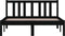 vidaXL - Bedframe - massief - hout - zwart - 120x200 - cm