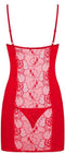 Heartina Negligé Met String - Rood