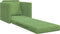 vidaXL - Vloersofa - Bed - 2-in-1 - Lichtgroen - 74x77x81 - cm - Velours