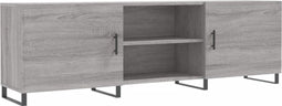 vidaXL - Tv-meubel - 150x30x50 - cm - bewerkt - hout - grijs - sonoma - eikenkleurig