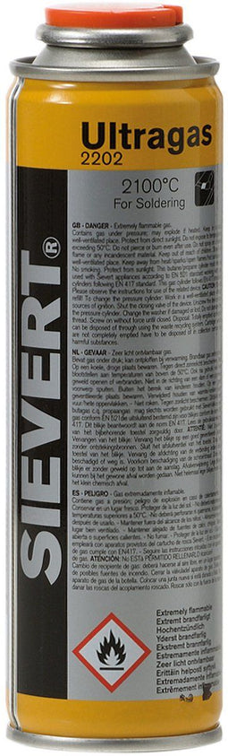 SIEVERT Ultragas 2202 - Inschroefpatroon 60g 110 ml 2100°C