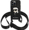 Karl Lagerfeld iPhone 14 - Backcase - Kunstleer - Zwart
