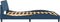 vidaXL - Bedframe - met - hoofdeinde - zonder - matras - 160x200 - cm - stof - blauw
