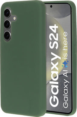 Mobiparts Galaxy S24 - Soft case - Fluweelzachte siliconen - Groen