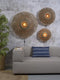 GOOD&MOJO Wandlamp Bali - Bamboe/Zwart - Ø60cm - Binnen Scandinavisch,Bohemian