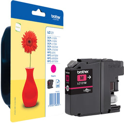 Brother LC-121M - Inktcartridge - Origineel - Magenta