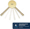 GROHE Essence New - Wandgemonteerde Inbouw Wastafelkraan - lange uitloop - mat goud - 19967GN1