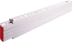 Stabila 01334 Duimstok - hout - wit - 2m