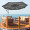 Coast Tuinparasol - 300cm - Met Verlichting en 2 Zandzakken - Grijs