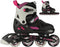 Nijdam Berry Blitz - 2-in-1 Combo Skeelers - Verstelbaar 37-40 - Zwart/Roze