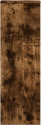 vidaXL - Plantenstandaard - 33x33x100 - cm - bewerkt - hout - gerookt - eikenkleurig