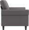 vidaXL - Tweezitsbank - 140 - cm - kunstleer - grijs