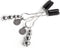 Fifty Shades of Grey The Pinch - Verstelbare Tepelklemmen - Zwart/ Zilver