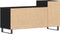vidaXL - Tv-kast - Zwart - Eiken - 100x35x55 - cm - Engineered - Wood