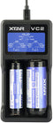 XTAR VC2 - USB Batterij-oplader - LCD-display - Zwart