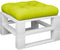 vidaXL - Palletkussen - 58x58x10 - cm - stof - heldergroen
