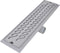 vidaXL - Doucheafvoer - 2 - st - rechthoekig - golf - 730x140 - mm - roestvrij - staal