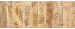 vidaXL - Hoofdbord - 140 - cm - massief - ruw - mangohout