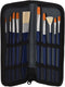 Kwasten Set voor Gouache In Opbergtas. 10st.