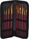 Kwasten Set Voor Waterverf in Opbergtas, 10st.