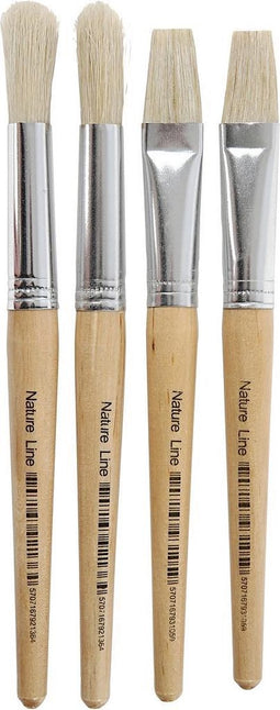 Kwasten voor kinderen, b: 15 mm, 4 stuks