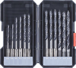 kwb 108830 Hout-spiraalboorset 12-delig Snelspanboorhouder, Tandkransboorhouder 12 stuk(s)