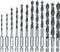 kwb 108830 Hout-spiraalboorset 12-delig Snelspanboorhouder, Tandkransboorhouder 12 stuk(s)