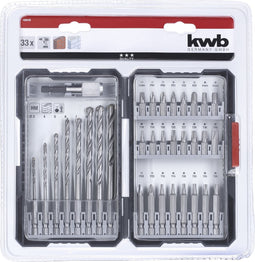kwb 108940 Boor en bit assortiment 33-delig