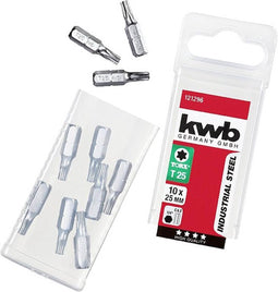 kwb 121296 TX-bit T 25 Staal C 6.3 10 stuk(s)
