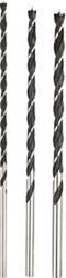 kwb 3 st. Houtborenset lang - 6 mm, 8 mm, 10 mm - Extra lange boren voor nauwkeurig boren in houten balken - CV-staal, industriële kwaliteit